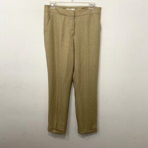 Max Mara Tan Linen Pants Women's Size 8